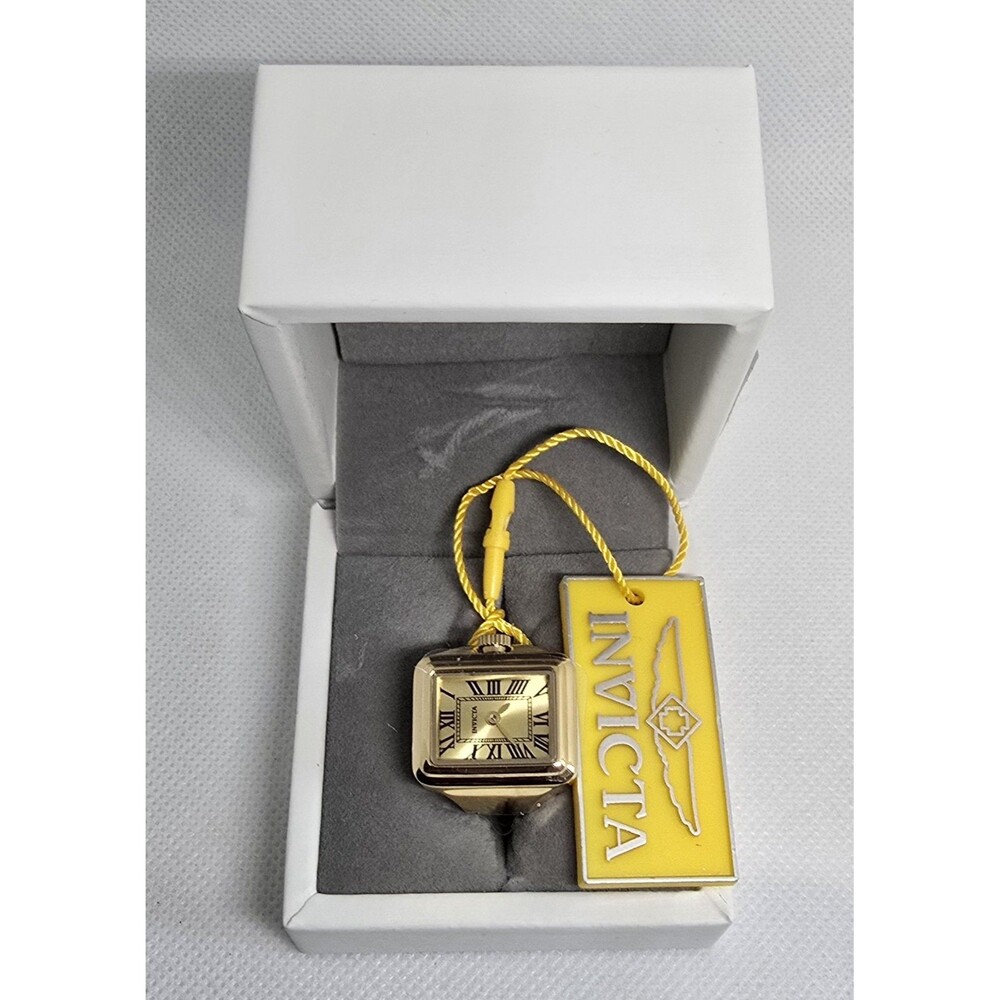 Invicta Mini Angel Women's Ring Watch - 18mm, Gold (49895) $199 MSRP-NEW IN BOX - Picture 2 of 6
